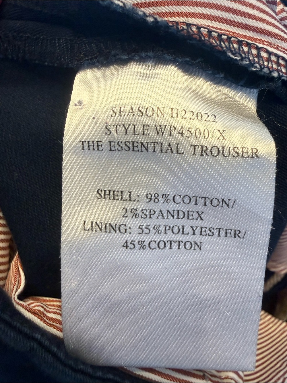 Wildfang The Essential Trouser Navy Blue Women’s Size 10 - Picture 8 of 13